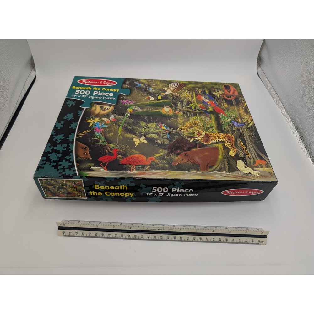 Melissa & Doug Beneath the Canopy 500‎ Piece Jigsaw Puzzle Rainforest 19x27